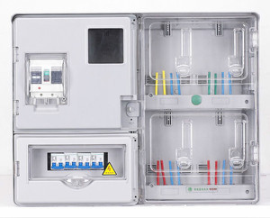 【E型4表插卡式半透明、 單相4位電表箱系列、 E型單相四表位】價格_廠家_圖片 -